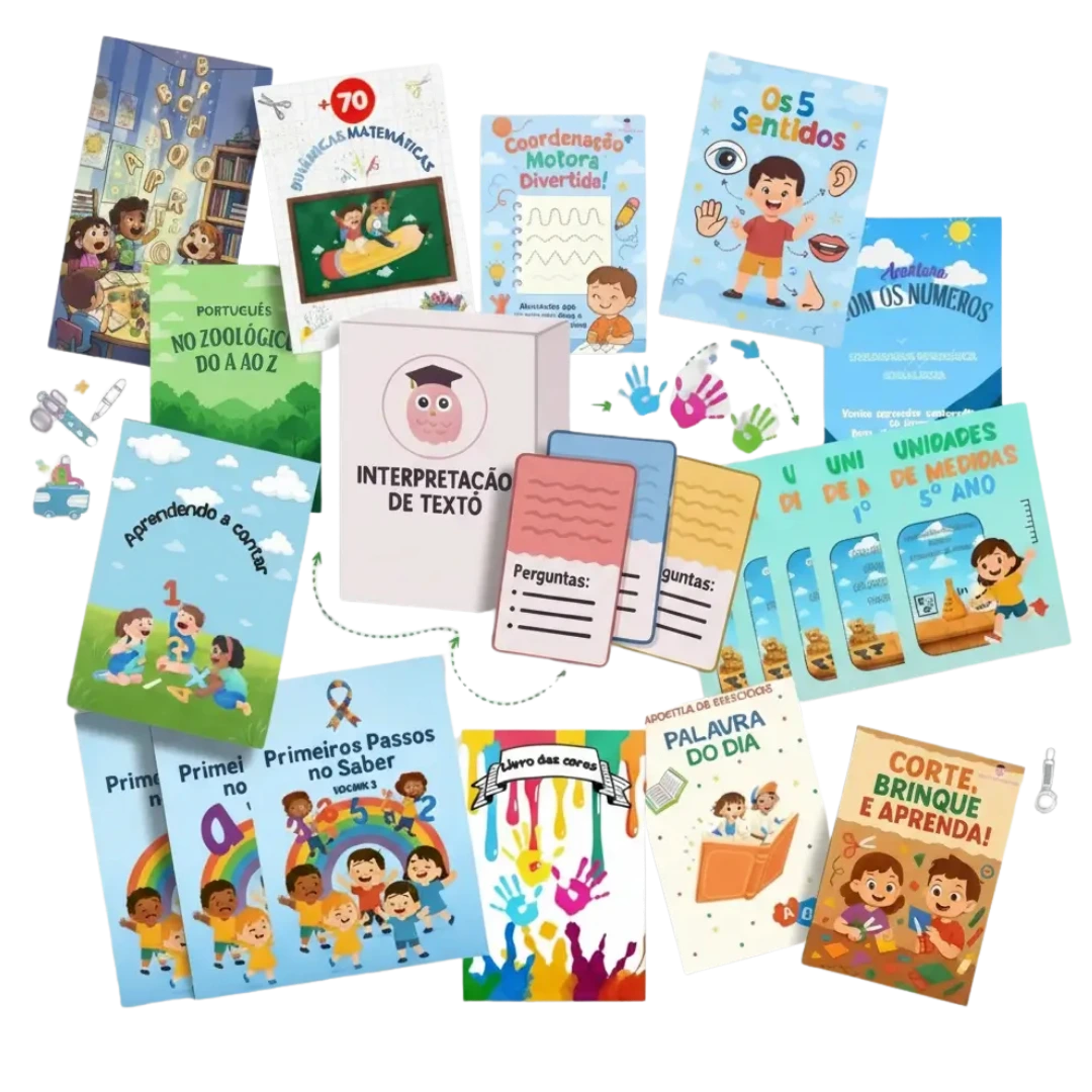 Kit Completo de Alfabetização e Ensino Fundamental 1